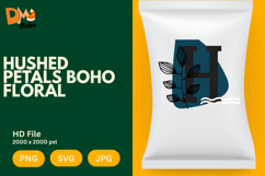Hushed Petals Boho Floral Monogram Product Image 1