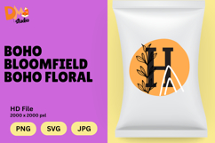 Boho Bloomfield Boho Floral Monogram Product Image 1