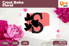 Crest Boho Floral Monogram Product Image 1
