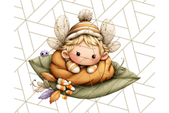 Halloween Fairy Clipart PNG, Spooky Cute Character Art Product Image 2