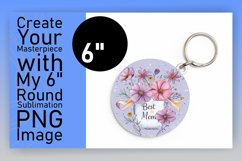 Sublimation Round Car Coaster - Mom's Day Design Product Image 1