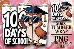 Graduation Animals Tumbler Wrap Sublimation 20oz Product Image 1