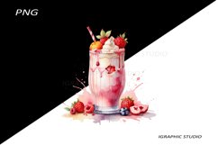 Milkshake Clipart, Food Clipart Product Image 1