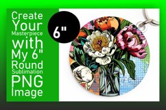 Eye-catching Floral Pattern Circle/Round Design Product Image 1