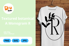Textured Botanical Monogram Product Image 1