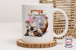 Tired dog Sarcasm Sublimation design Funny Quote Animal Product Image 2