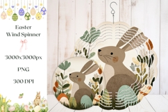 Cartoon Easter Bunny Wind Spinner, Easter Wind Spinner Product Image 1