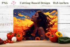 Sunflowers Cutting Board, Flowers Kitchen Cutting Board Product Image 1