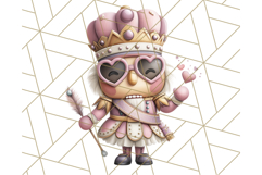 Playful Pink Nutcracker PNG, Pastel Christmas Clipart Product Image 2