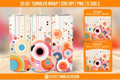 Confetti Tumbler Wrap Designs, Sublimation Wrap Product Image 1