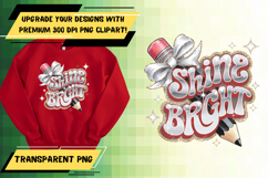 Cute PNG Template for T-Shirt Art , Back To School Product Image 1