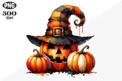 Halloween Pumpkins Sublimation - Clipart PNG Design Product Image 1