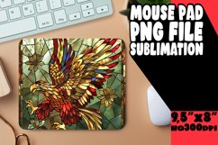 Colorful Birds in Stained Glass Mouse Pad Design Product Image 1