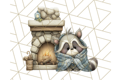 Cozy Cabin Critters Clipart PNG, Fall Animal Png Product Image 2