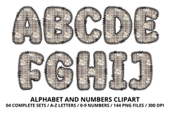 Lovely Baby Shower Alphabet &amp; Numbers Clipart PNG 300 DPI Product Image 2