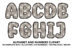Lovely Baby Shower Alphabet & Numbers Clipart PNG 300 DPI Product Image 2