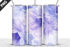 Flowers Tumbler Wrap | Sublimation Design | Tumbler PNG Product Image 1