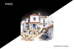 Greece summer clipart, Mediterranean Vacation Clipart Product Image 1