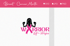 Worrior of Hope Pink Design, Breast Cancer Awarness month Product Image 1