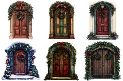 Christmas Door Clipart Product Image 4