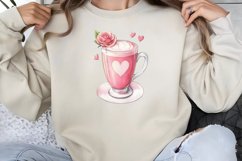 Valentine Coffee Clipart PNG Product Image 1