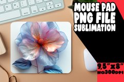 Chic 3D Flower Pattern Mouse Pad: Vibrant Charm Product Image 1