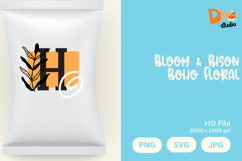 Bloom &amp; Bison Boho Floral Monogram Product Image 1