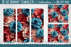 3D Rose Flowers Tumbler - 19 Designs Product Image 19