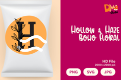 Hollow &amp; Haze Boho Floral Monogram Product Image 1