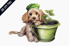 St. Patrick&#039;s Day DOG Sublimation PNG Design Product Image 1