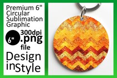 Glitter Stripe Round Design with Vibrant Colors Product Image 1