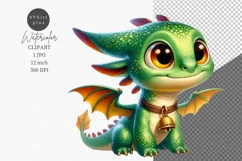 Fantasy clipart, Baby dragon clipart Product Image 1