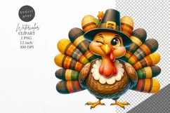 Thanksgiving clipart, Turkey clipart, Autumn clipart, Product Image 1