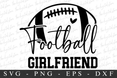Football Girlfriend SVG | SVG Cut files | Cricut Product Image 1