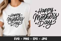 Happy Mothers Day Cute SVG PNG Product Image 1