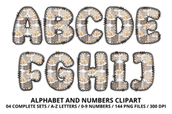 Lovely Baby Shower Alphabet &amp; Numbers Clipart PNG 300 DPI Product Image 2