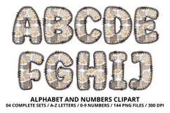 Lovely Baby Shower Alphabet & Numbers Clipart PNG 300 DPI Product Image 2