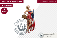 4th of July Character PNG, Patriotic Americana Portraits Product Image 1