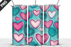 Lovely Hearts Tumbler Design | Valentine&#039;s Day Tumbler Wrap Product Image 3