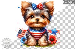 4th of July Dog Sublimation - Clipart PNG Design Product Image 1