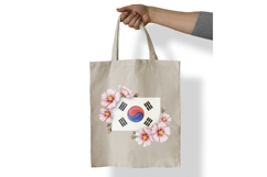 Taegeukgi Flag Frame Mugunghwa Blossom Border PNG Korean Product Image 7