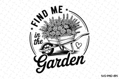 Find me in the Garden svg Design | Svg Files for Cricut Product Image 1