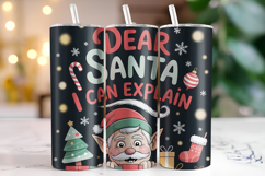 Dear Santa I can Explain Tumbler Wrap | Christmas Product Image 1