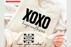 Valentine Sleeve SVG t-shirt Design Valentine Love Svg XOXO Product Image 1