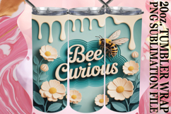 ENCHANTING ADVENTURES 20oz TUMBLER WRAP, Bee Quote Product Image 1