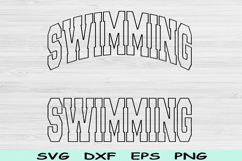 Swimming Svg Dxf Cut Files, Swimming Png, Swim Svg Files Product Image 1