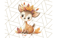 Woodland Autumn Critters PNG Clipart, Cute Fall Animals Product Image 2