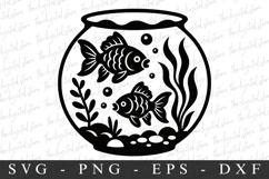 Fish Tank SVG | SVG Cut files | Cricut Product Image 1