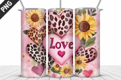 Lovely Hearts Tumbler Design | Valentine's Day Tumbler Wrap Product Image 3