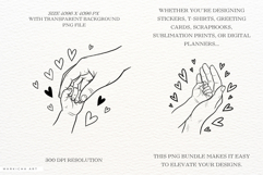 Mothers And Baby Hand Clipart Product Image 2